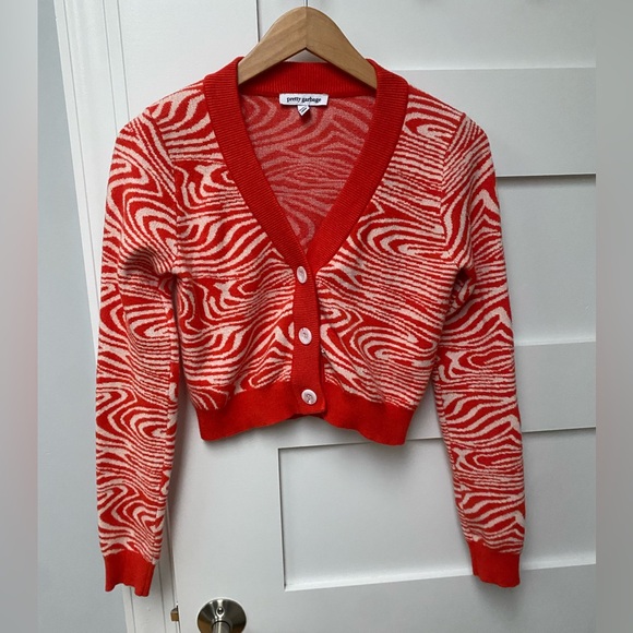 Pretty Garbage cropped cardigan Y2K - Picture 3 of 6